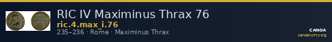 RIC IV Maximinus Thrax 76 — CANOA