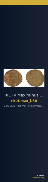 RIC IV Maximinus Thrax 80 — CANOA