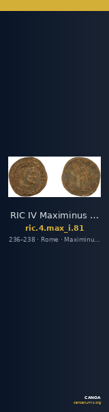 RIC IV Maximinus Thrax 81 — CANOA