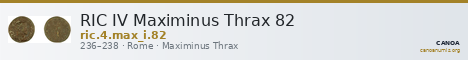 RIC IV Maximinus Thrax 82 — CANOA