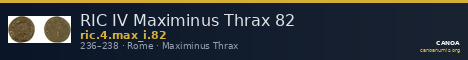 RIC IV Maximinus Thrax 82 — CANOA