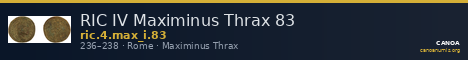 RIC IV Maximinus Thrax 83 — CANOA