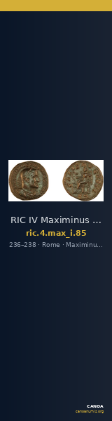 RIC IV Maximinus Thrax 85 — CANOA