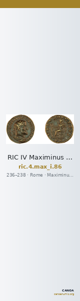RIC IV Maximinus Thrax 86 — CANOA