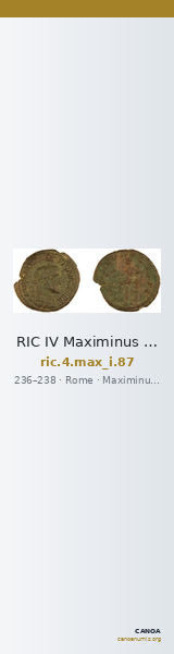 RIC IV Maximinus Thrax 87 — CANOA