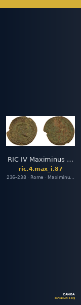 RIC IV Maximinus Thrax 87 — CANOA