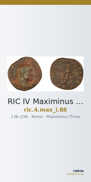 RIC IV Maximinus Thrax 88 — CANOA