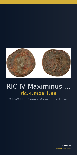 RIC IV Maximinus Thrax 88 — CANOA