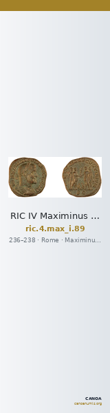 RIC IV Maximinus Thrax 89 — CANOA
