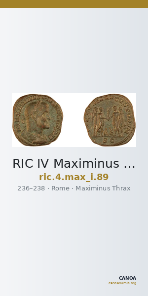 RIC IV Maximinus Thrax 89 — CANOA