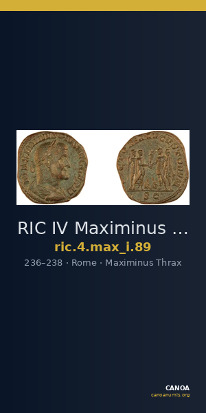 RIC IV Maximinus Thrax 89 — CANOA