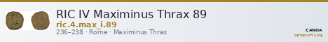 RIC IV Maximinus Thrax 89 — CANOA