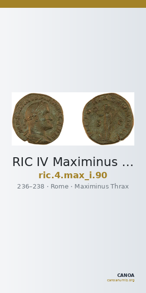 RIC IV Maximinus Thrax 90 — CANOA