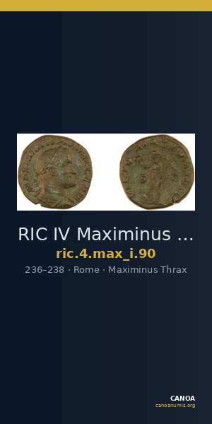 RIC IV Maximinus Thrax 90 — CANOA