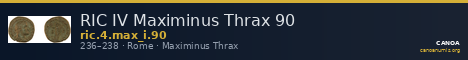 RIC IV Maximinus Thrax 90 — CANOA