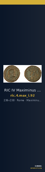 RIC IV Maximinus Thrax 92 — CANOA