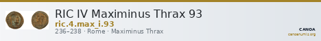 RIC IV Maximinus Thrax 93 — CANOA