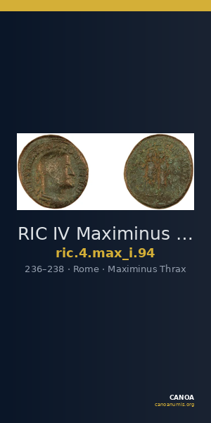 RIC IV Maximinus Thrax 94 — CANOA