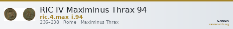 RIC IV Maximinus Thrax 94 — CANOA