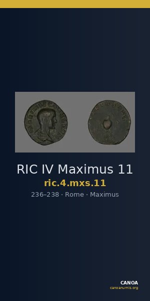 RIC IV Maximus 11 — CANOA