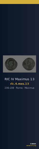 RIC IV Maximus 13 — CANOA
