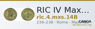 RIC IV Maximus 14B — CANOA