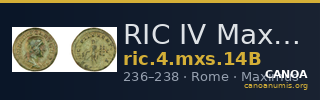 RIC IV Maximus 14B — CANOA