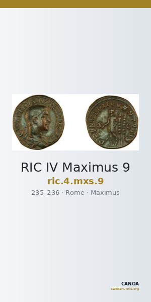 RIC IV Maximus 9 — CANOA