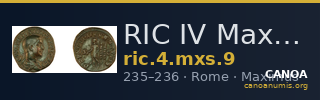 RIC IV Maximus 9 — CANOA