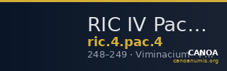 RIC IV Pacatianus 4 — CANOA