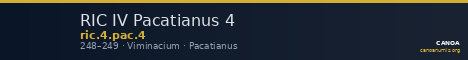 RIC IV Pacatianus 4 — CANOA