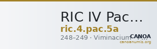 RIC IV Pacatianus 5a — CANOA