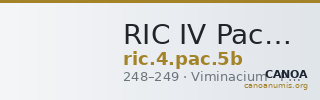 RIC IV Pacatianus 5b — CANOA
