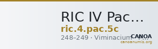 RIC IV Pacatianus 5c — CANOA