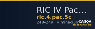RIC IV Pacatianus 5c — CANOA