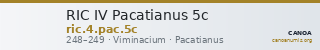 RIC IV Pacatianus 5c — CANOA