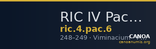 RIC IV Pacatianus 6 — CANOA