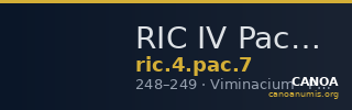 RIC IV Pacatianus 7 — CANOA