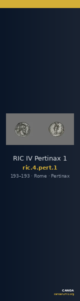 RIC IV Pertinax 1 — CANOA