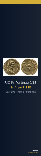 RIC IV Pertinax 11B — CANOA