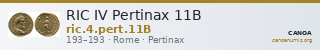RIC IV Pertinax 11B — CANOA