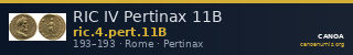 RIC IV Pertinax 11B — CANOA