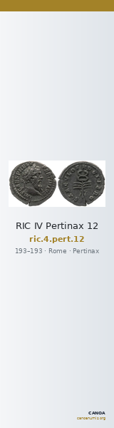 RIC IV Pertinax 12 — CANOA
