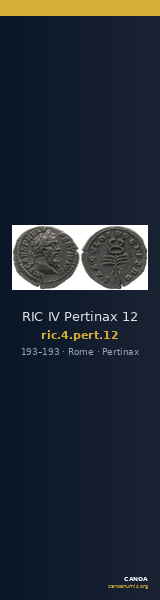 RIC IV Pertinax 12 — CANOA