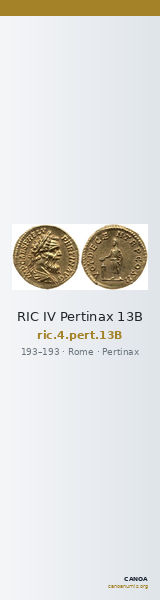 RIC IV Pertinax 13B — CANOA