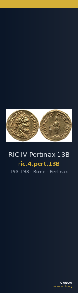 RIC IV Pertinax 13B — CANOA