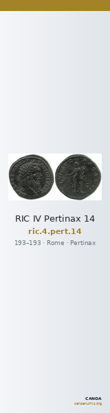 RIC IV Pertinax 14 — CANOA