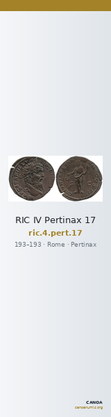 RIC IV Pertinax 17 — CANOA