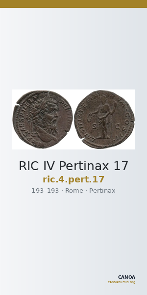 RIC IV Pertinax 17 — CANOA