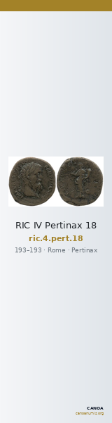 RIC IV Pertinax 18 — CANOA